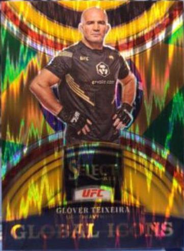 Glover Teixeira 2023 Panini Select UFC Global Icons #17 Gold Flash