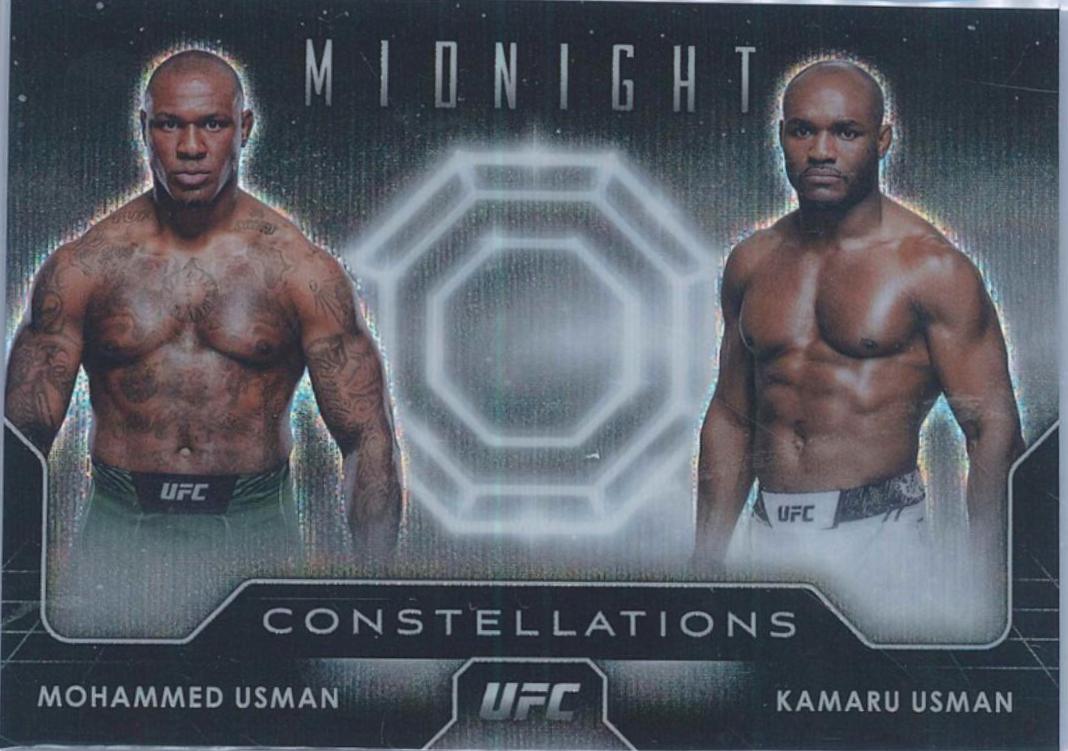 Kamaru Usman 2024 Topps Midnight UFC Base #5 Moon Beam