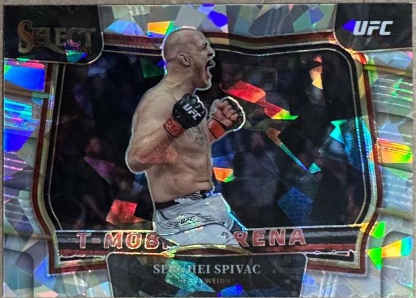 Serghei Spivac 2023 Panini Select UFC Octagonside #237 Cracked Ice