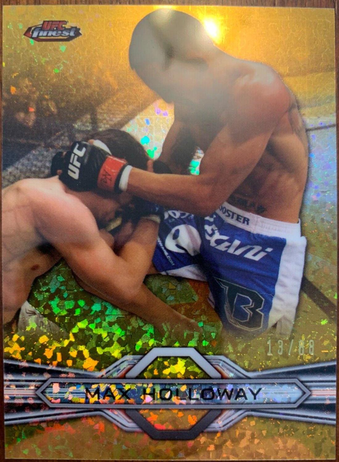 Max Holloway 2013 Topps Finest UFC Base #62 Gold