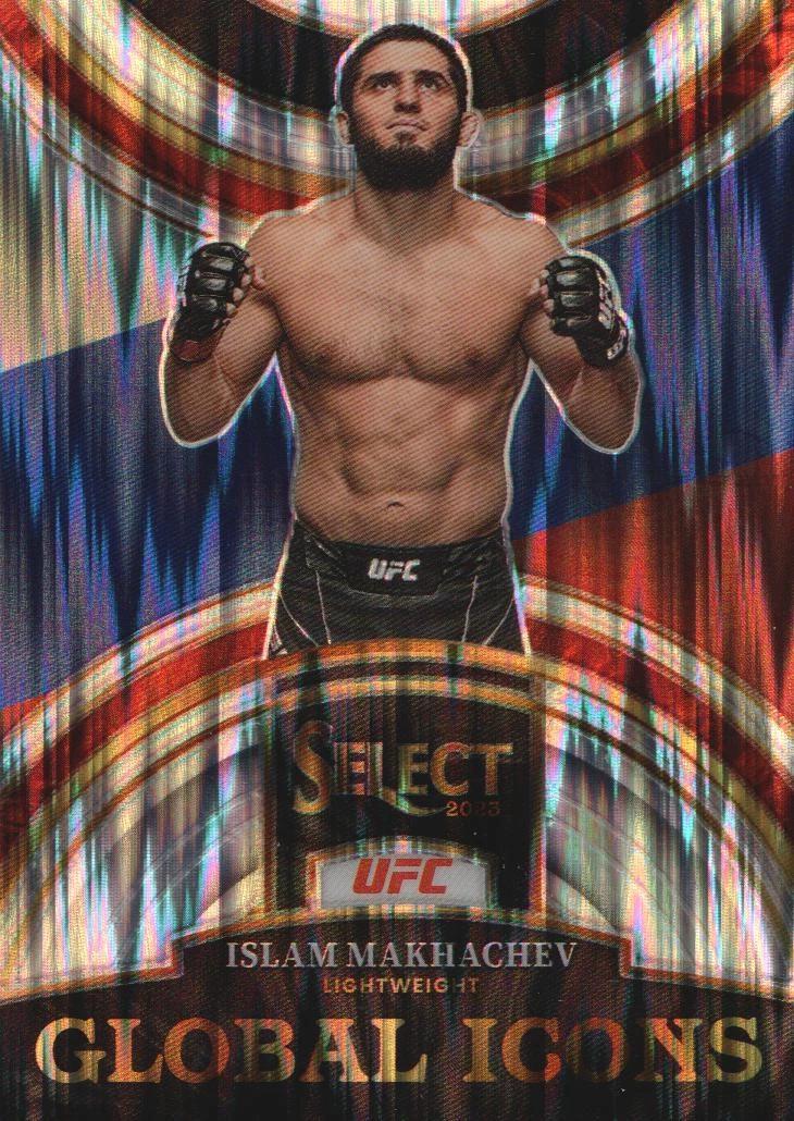 Islam Makhachev 2023 Panini Select UFC Global Icons #12 Flash