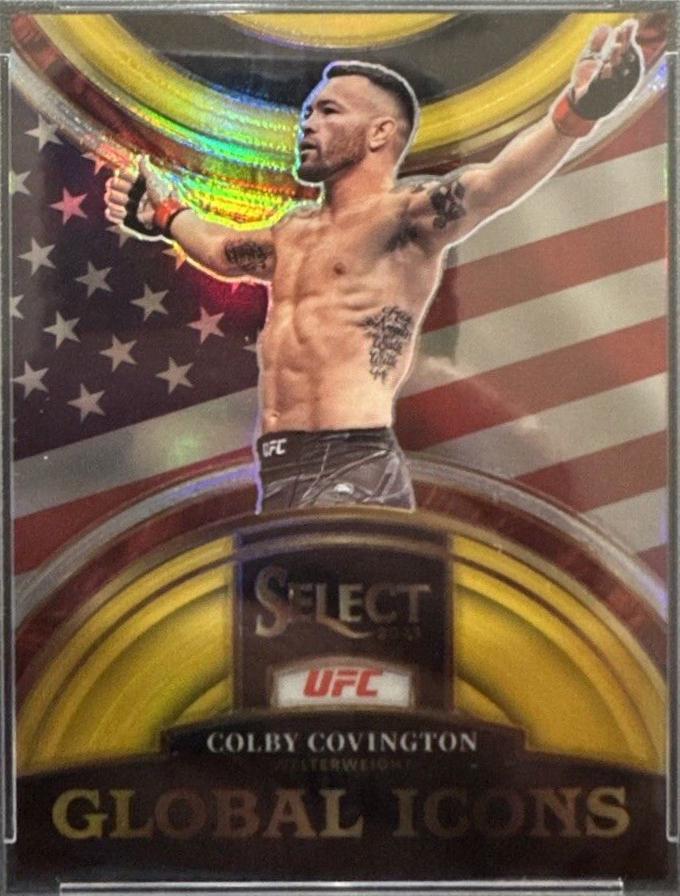 Colby Covington 2023 Panini Select UFC Global Icons #6 Gold
