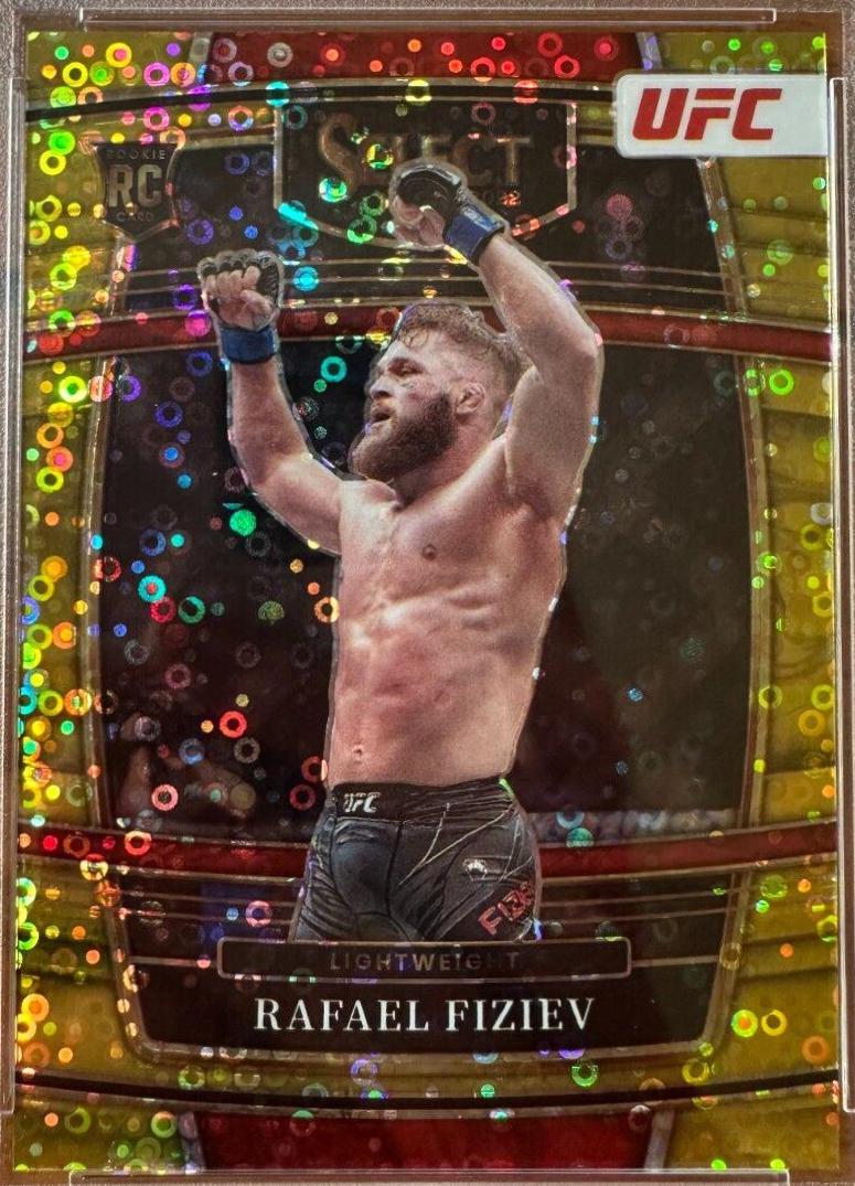 Rafael Fiziev 2022 Panini Select UFC Octagonside #234 Gold Disco