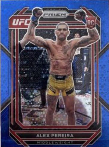 Alex Pereira 2023 Panini Prizm Under Card UFC Base #111 Blue