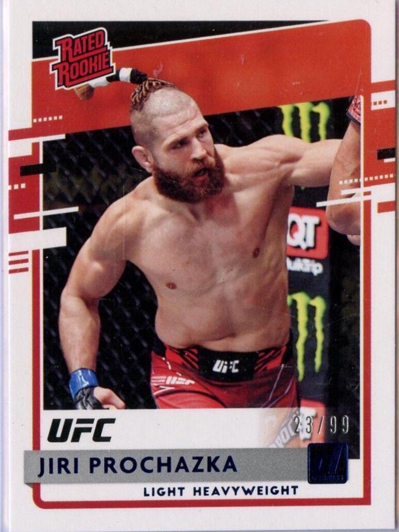 Jiri Prochazka 2021 Panini Chronicles UFC Base Donruss Rated Rookies #22 Blue