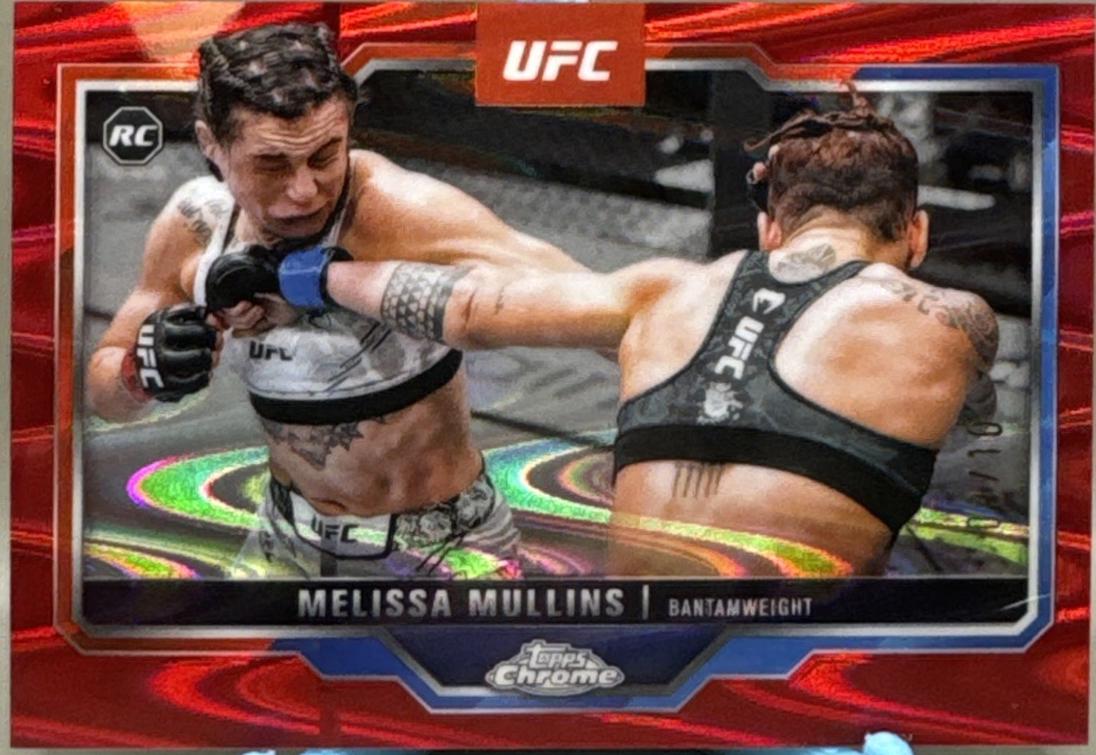 Melissa Mullins 2025 Topps Chrome Sapphire UFC Base Sapphire #197 Green Sapphire