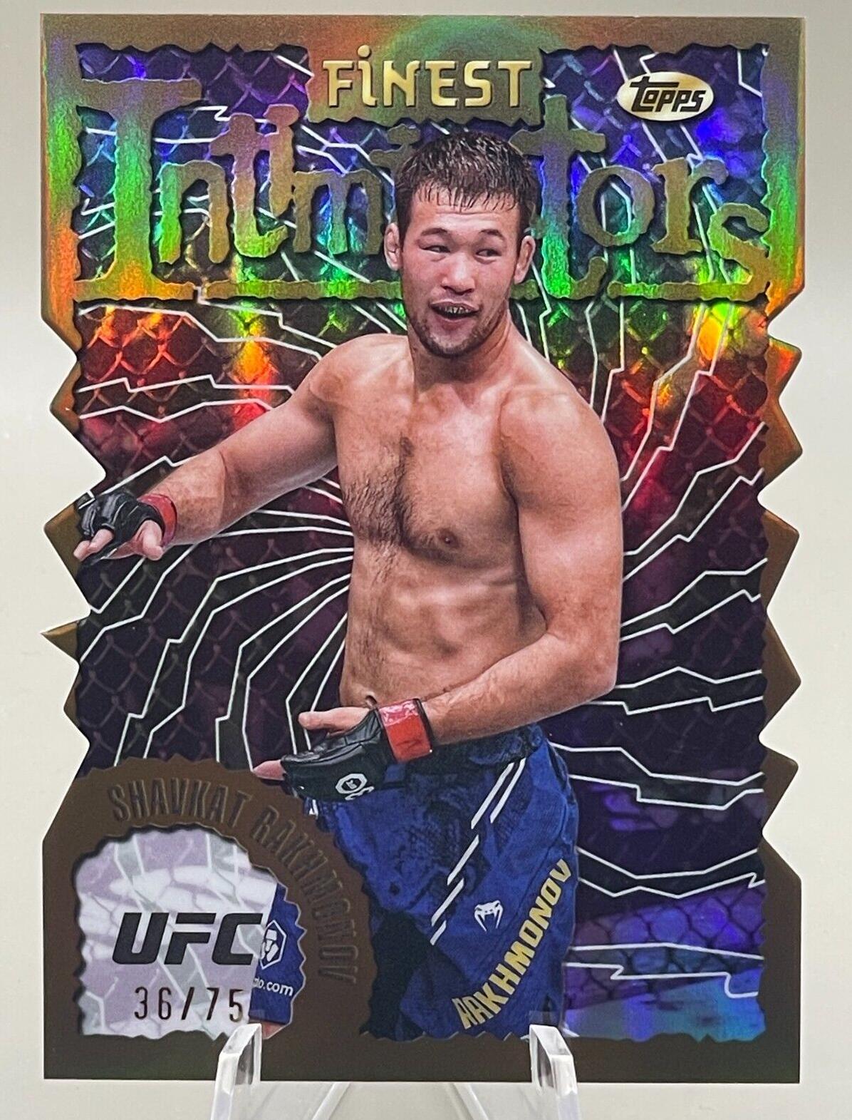 Shavkat Rakhmonov 2024 Topps Finest UFC Intimidators #INT-7 Die-Cut Refractor