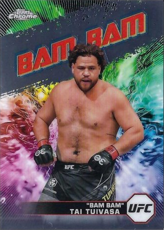 Tai Tuivasa 2024 Topps Chrome UFC AKA #AKA-18 Superfractor