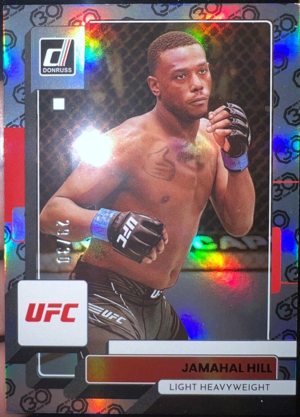 Jamahal Hill 2023 Panini Donruss UFC Base #152 30th Anniversary