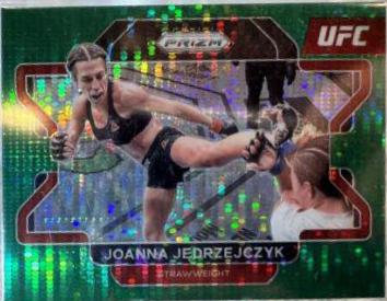 Joanna Jędrzejczyk 2022 Panini Prizm UFC Base #83 Green Pulsar