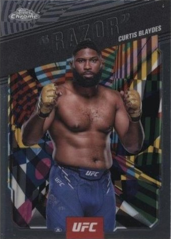 Curtis Blaydes 2025 Topps Chrome UFC AKA #AKA-11 Black Refractor