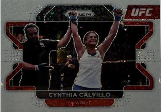 Cynthia Calvillo 2022 Panini Prizm UFC Base #59 White Sparkle