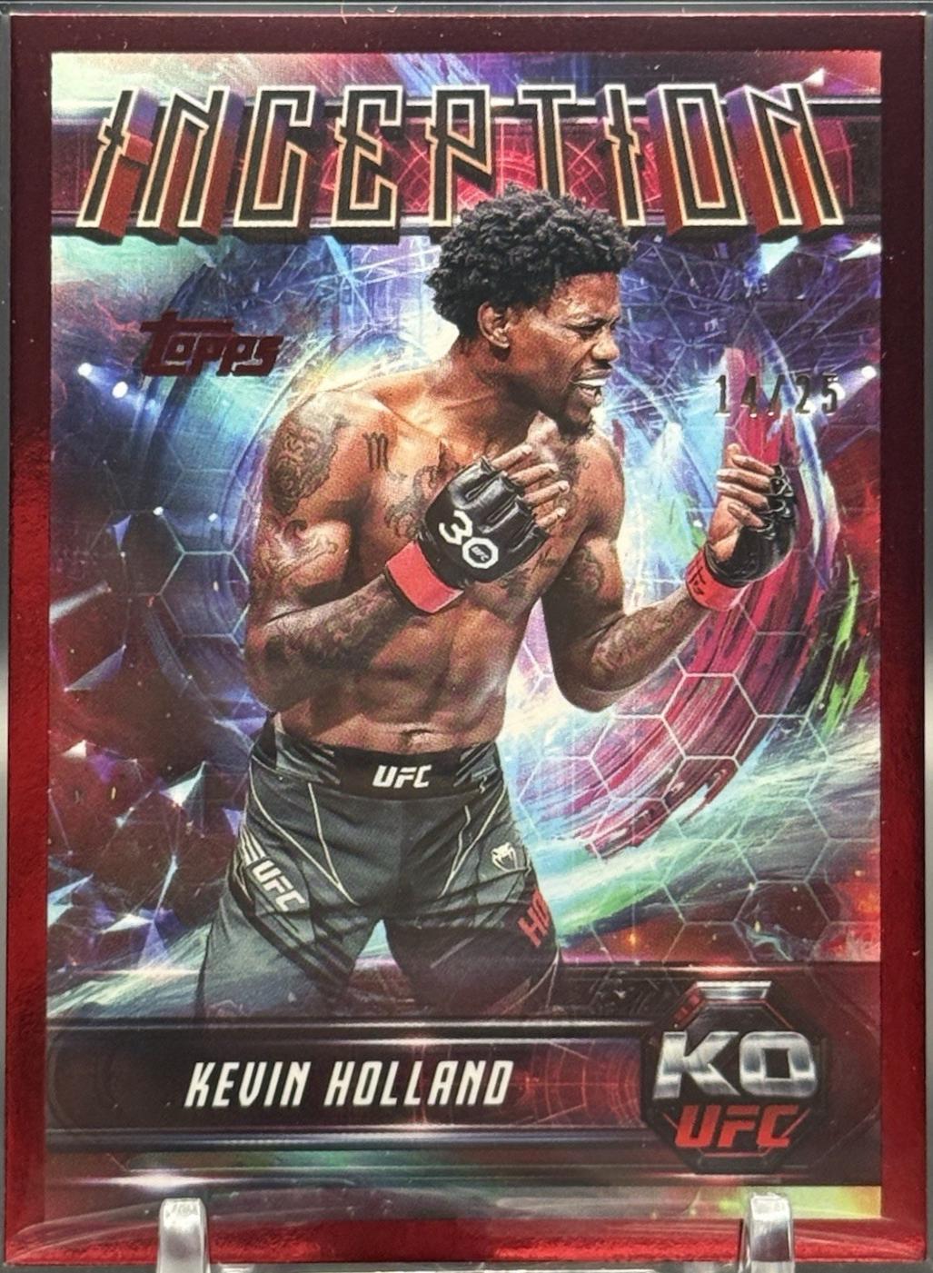 Kevin Holland 2025 Topps Knockout UFC Inception #IN-88 Red