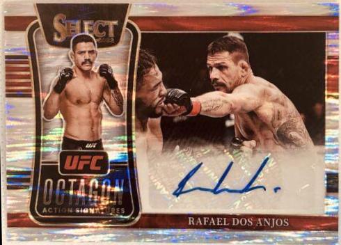 Rafael Dos Anjos 2022 Panini Select UFC Octagon Action Signatures #2 Flash
