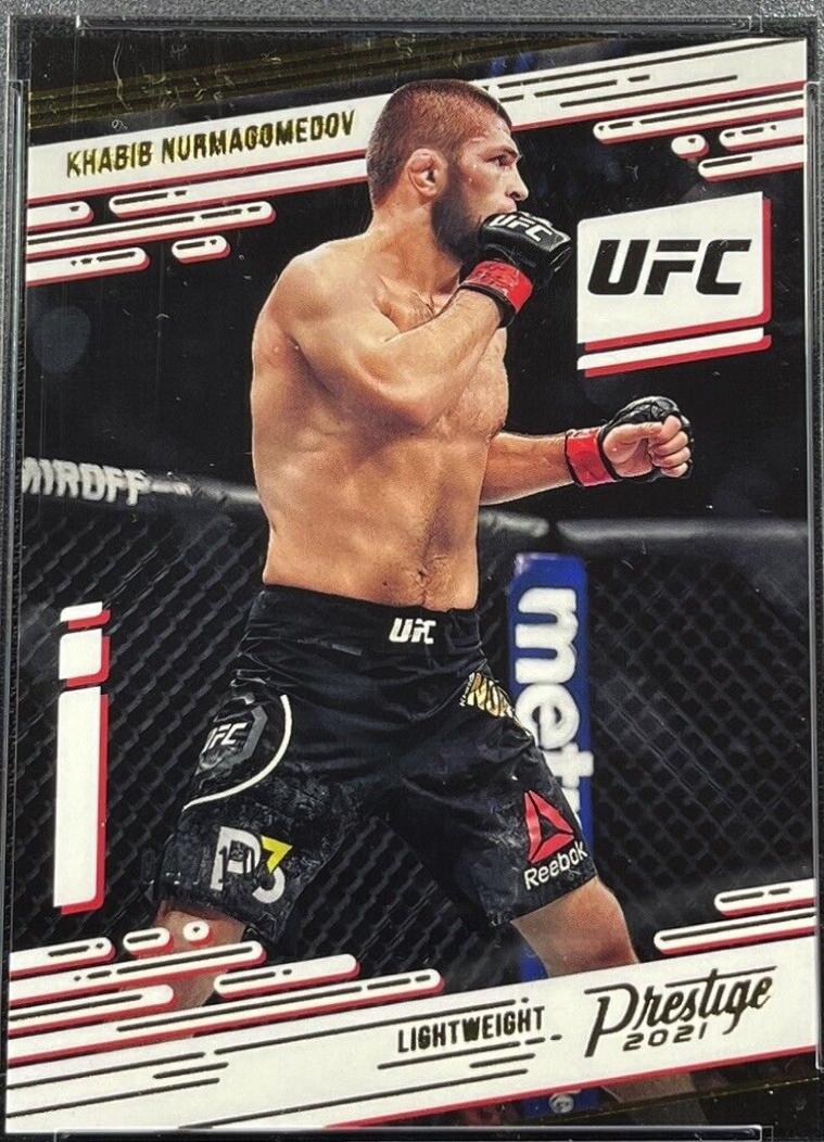 Khabib Nurmagomedov 2021 Panini Chronicles UFC Base Prestige #75 Gold