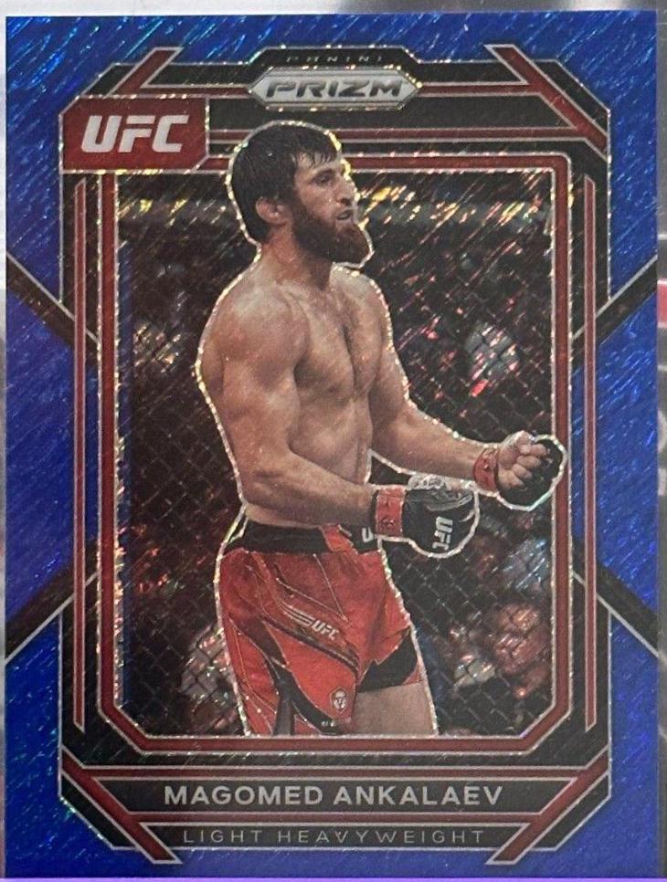Magomed Ankalaev 2023 Panini Prizm UFC Base #190 Blue Shimmer