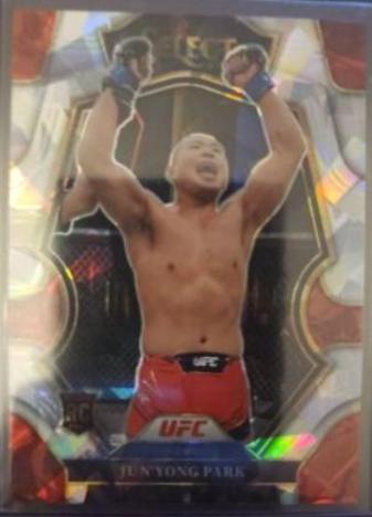 Jun Yong Park 2023 Panini Select UFC Premier Level #184 Cracked Ice