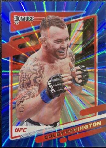 Colby Covington 2022 Panini Donruss UFC Base #17 Laser