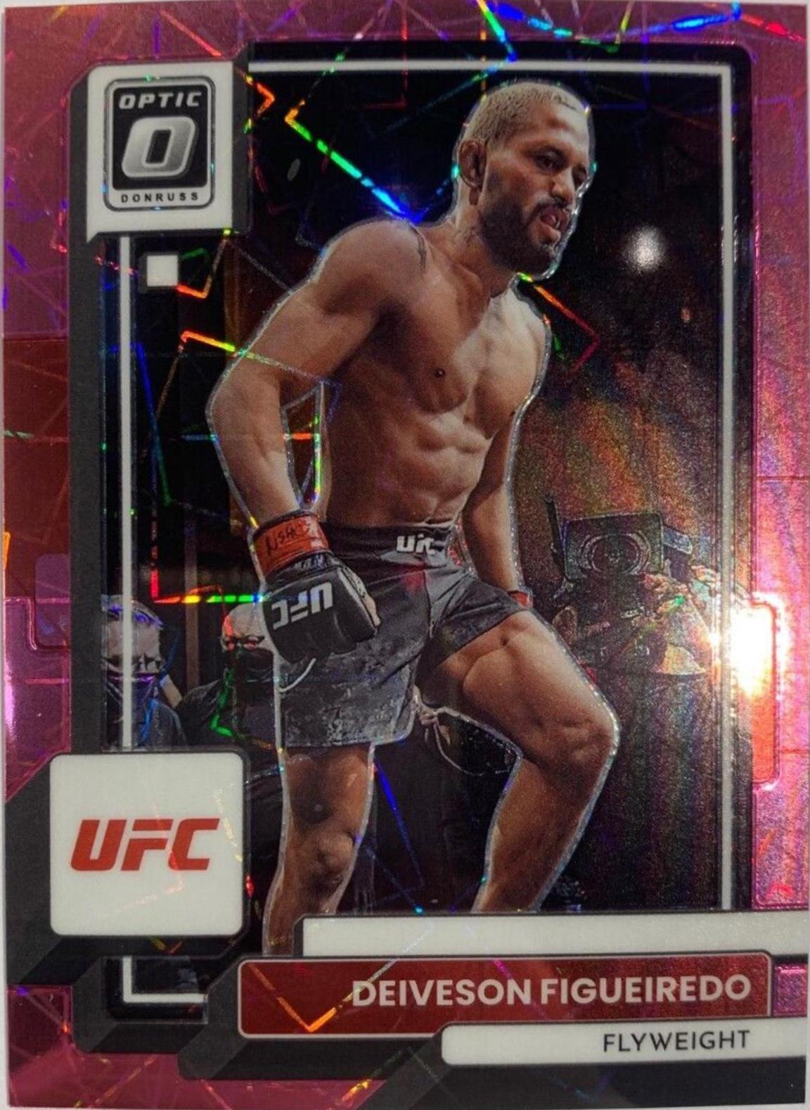 Deiveson Figueiredo 2023 Panini Donruss Optic UFC Base #39 Pink Velocity