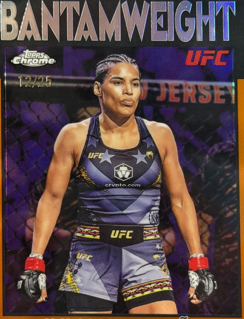 Julianna Peña 2026 Topps Chrome UFC 1986 Topps #86-19 Gold Geometric Refractor