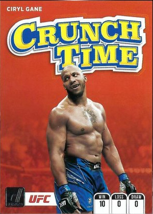 Ciryl Gane 2022 Panini Donruss UFC Crunch Time #3 Press Proof Black