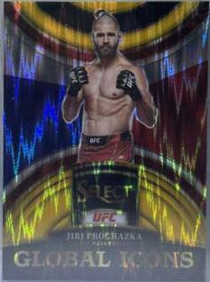 Jiri Prochazka 2023 Panini Select UFC Global Icons #7 Gold Flash