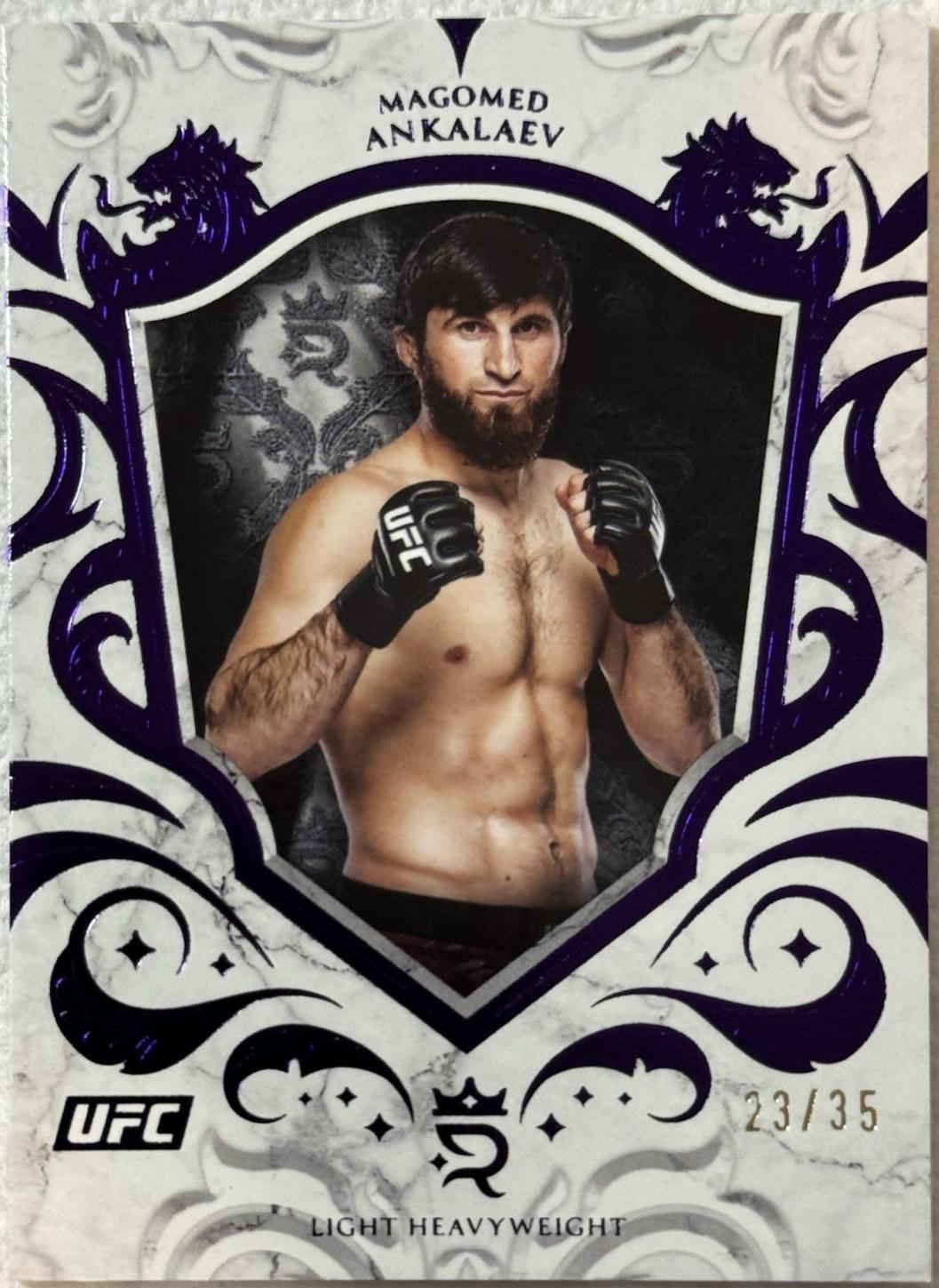 Magomed Ankalaev 2025 Topps Royalty UFC Base #22 Purple