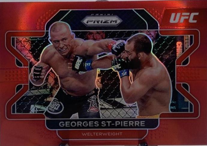 Georges St-Pierre 2022 Panini Prizm UFC Base #61 Red