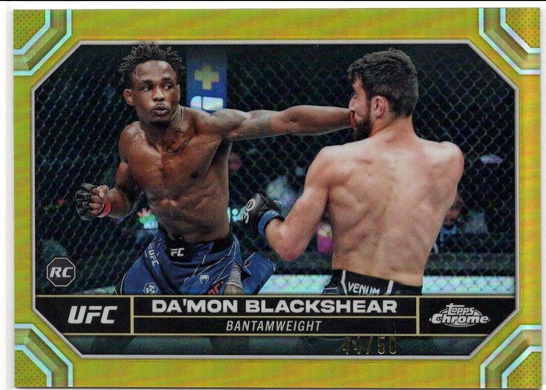Da'Mon Blackshear 2024 Topps Chrome UFC Base #21 Gold Refractor