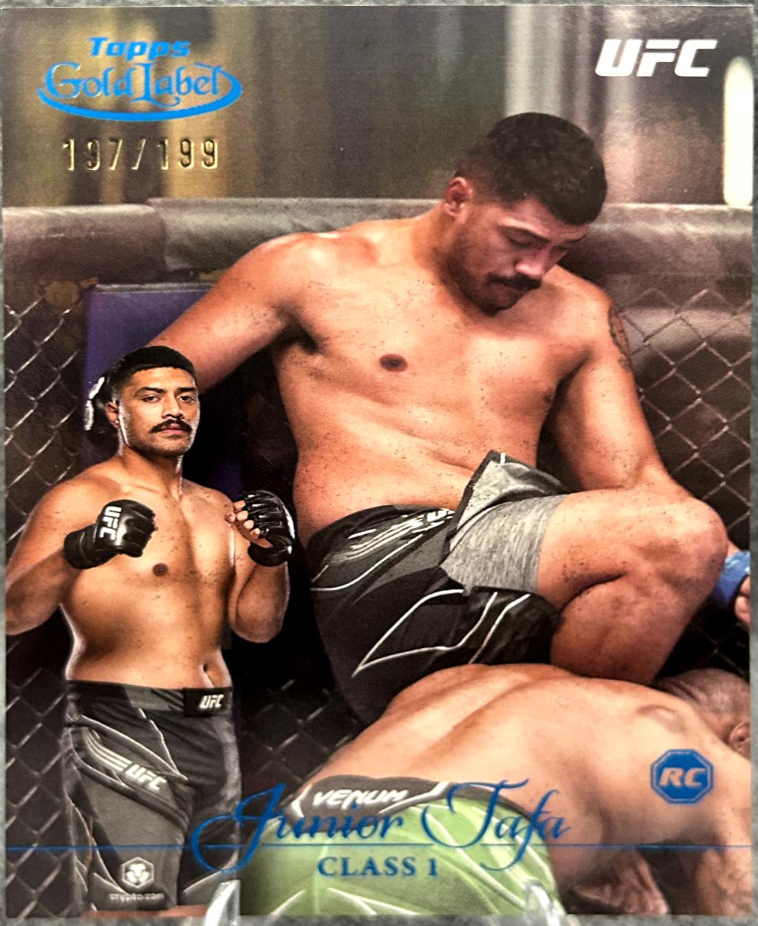 Junior Tafa 2024 Topps Gold Label UFC Base Class I #33 Blue