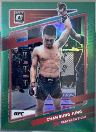 Chan Sung Jung 2022 Panini Donruss Optic UFC Base #78 Green