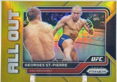 Georges St-Pierre 2023 Panini Prizm UFC All Out #17 Gold