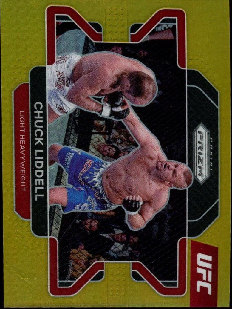 Chuck Liddell 2022 Panini Prizm UFC Base #9 Gold