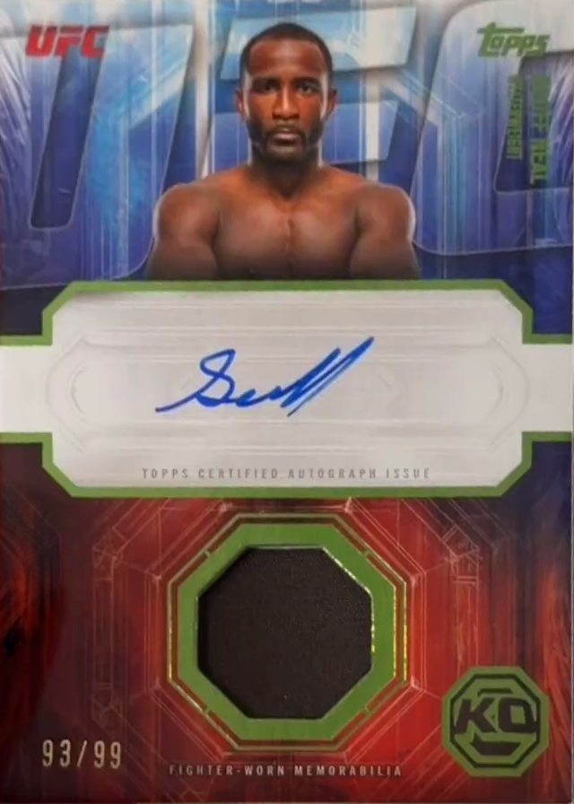 Geoff Neal 2026 Topps Knockout UFC Knockout Autograph Relics #KAR-GN Gold