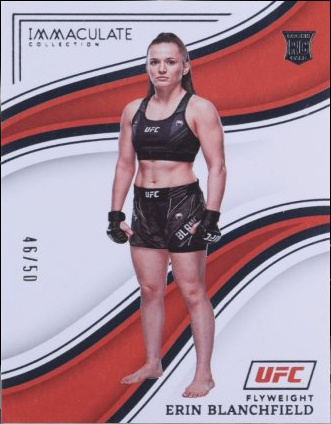 Erin Blanchfield 2023 Panini Immaculate Collection UFC Base #83 Platinum