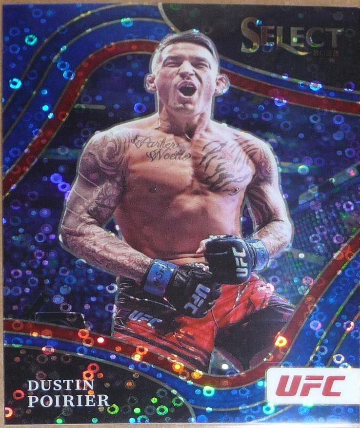 Dustin Poirier 2022 Panini Select UFC Octagonside #279 Blue Disco