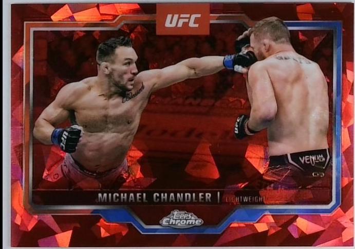 Michael Chandler 2025 Topps Chrome Sapphire UFC Base Sapphire #143 Red Sapphire