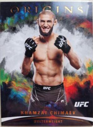 Khamzat Chimaev 2022 Panini Chronicles UFC Base Origins #138 Bronze