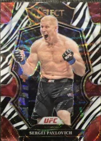 Sergei Pavlovich 2023 Panini Select UFC Premier Level #121 Zebra