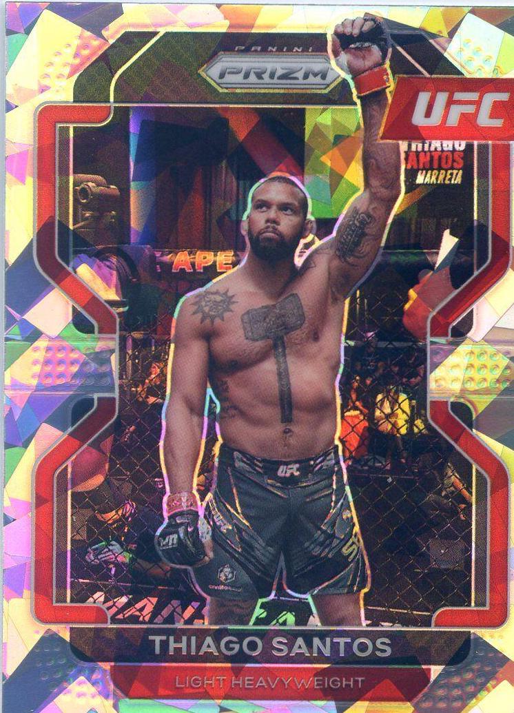 Thiago Santos 2022 Panini Prizm UFC Base #124 Ice