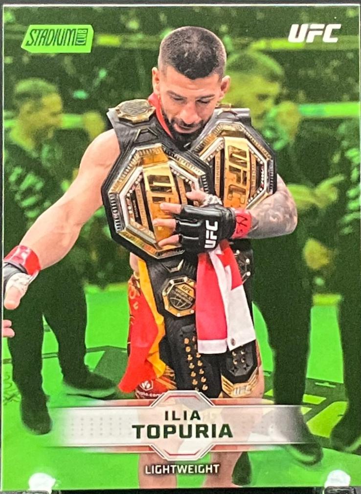 Ilia Topuria 2026 Topps Stadium Club UFC Base #6 Lime Green