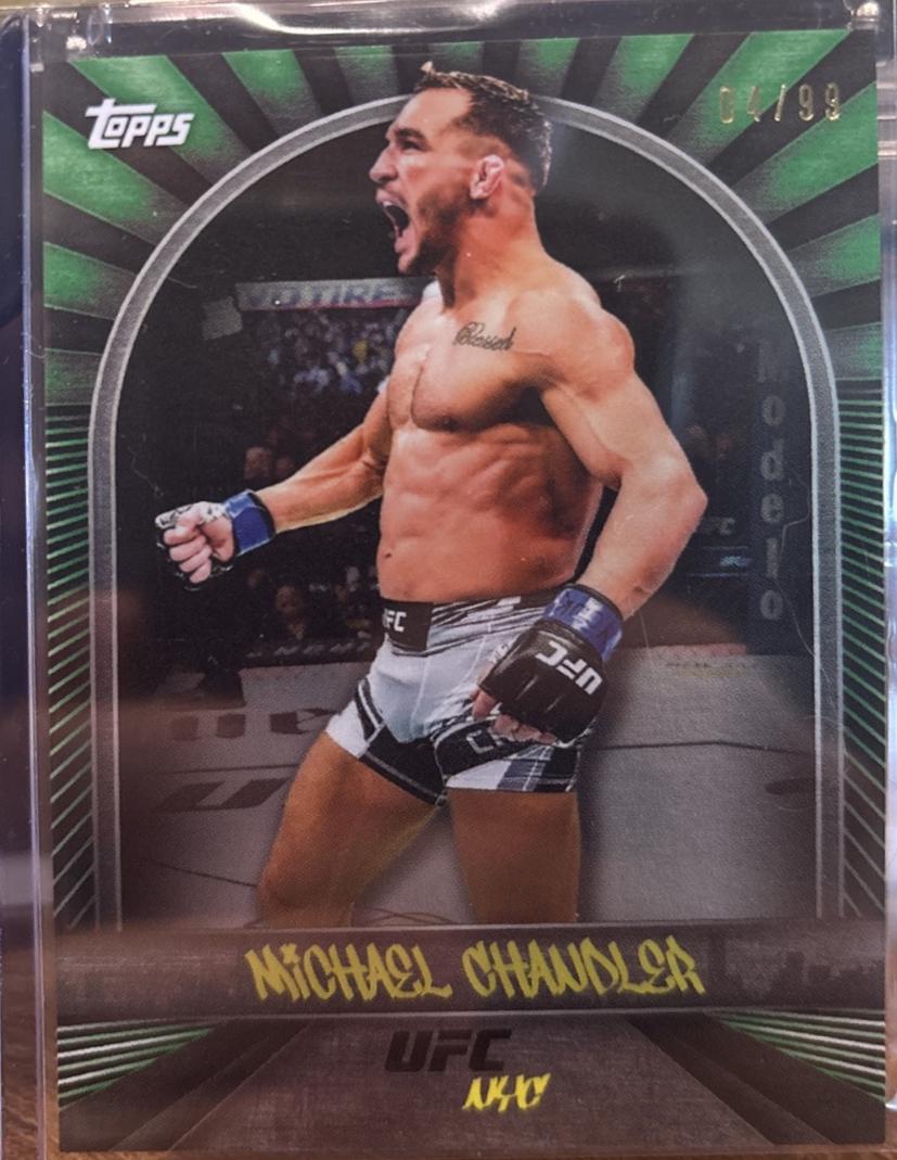 Michael Chandler 2024 Topps UFC NYC Base #4 Green