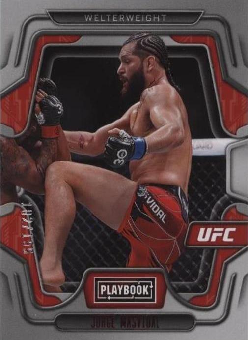 Jorge Masvidal 2023 Panini Chronicles UFC Base Playbook #114 Red