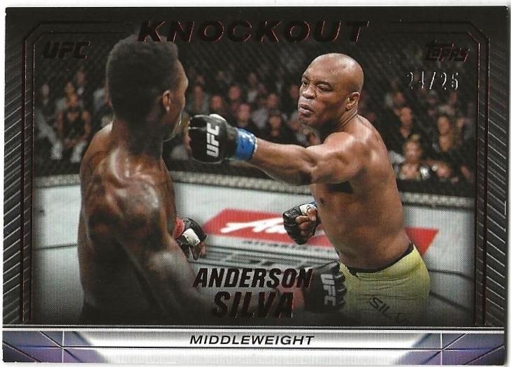 Anderson Silva 2024 Topps Knockout UFC Base #40 Red
