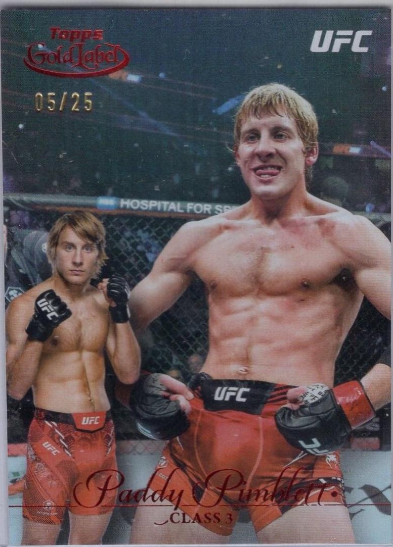 Paddy Pimblett 2024 Topps Gold Label UFC Base Class III #46 Black