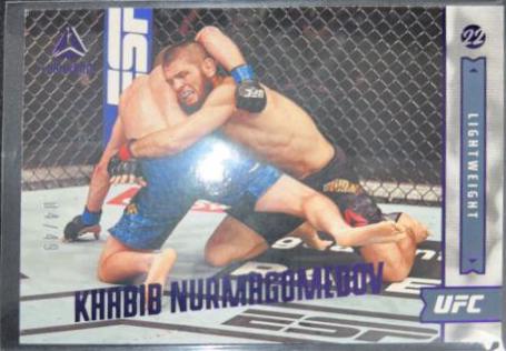 Khabib Nurmagomedov 2022 Panini Chronicles UFC Base Luminance #157 Purple