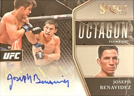 Joseph Benavidez 2021 Panini Select UFC Octagon Action Signatures #13 Black Prizms