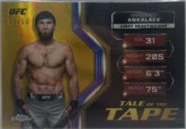 Magomed Ankalaev 2024 Topps Chrome UFC Tale of the Tape #TFT-21 Gold Refractor