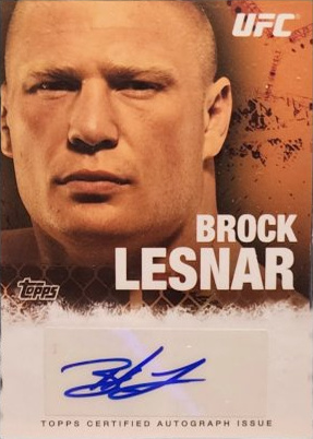 Brock Lesnar 2010 Topps UFC Fighter and Personalities Autographs #FA-BL Red