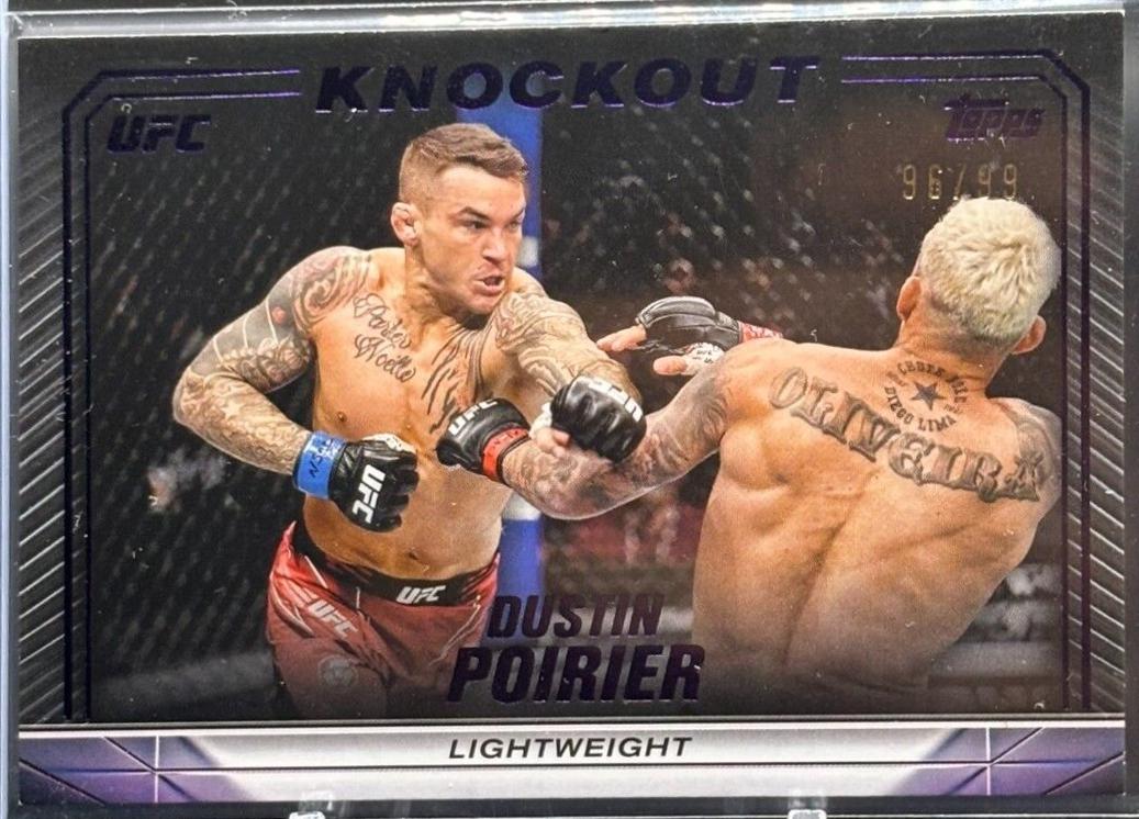 Dustin Poirier 2024 Topps Knockout UFC Base #78 Purple